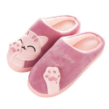 Load image into Gallery viewer, Cute Non-slip Winter Animal Women Slippers Home Female Comfort Floor Women Shoes Cotton Ladies Indoor Slippers Plush Slipper