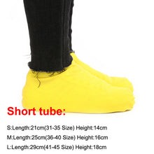 Load image into Gallery viewer, 1 Pair Reusable Latex Waterproof Rain Shoes Covers Slip-resistant Rubber Rain Boot Overshoes S/M/L Shoes Accessories