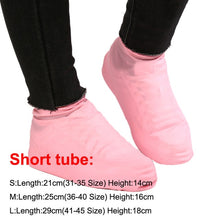 Load image into Gallery viewer, 1 Pair Reusable Latex Waterproof Rain Shoes Covers Slip-resistant Rubber Rain Boot Overshoes S/M/L Shoes Accessories